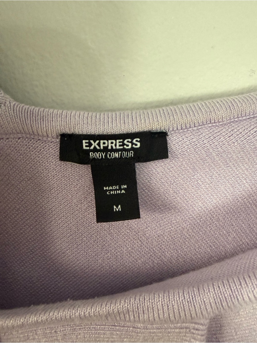 Express Lilac Ruffle Crop Top - Picture 4 of 4